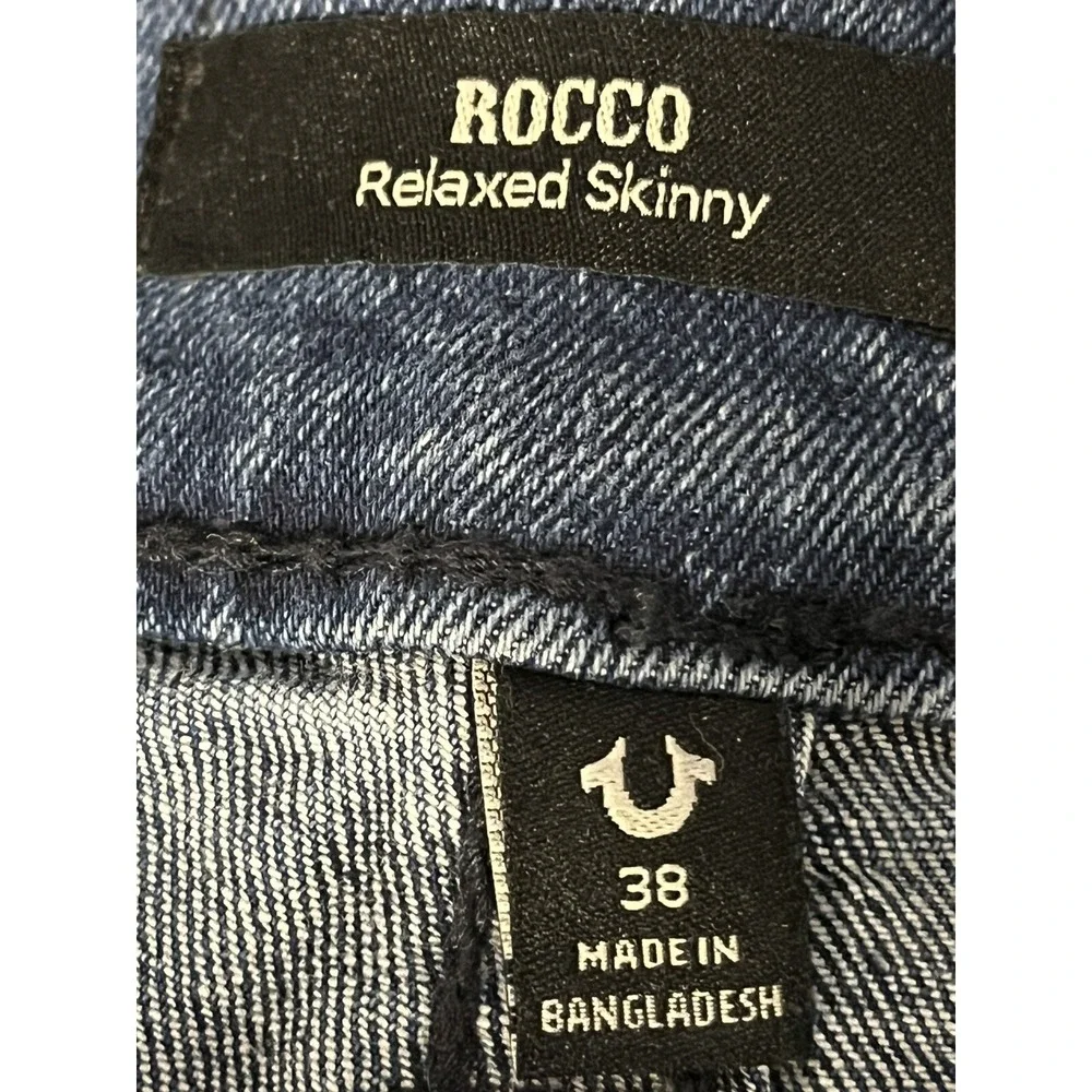 NEW TRUE RELIGION ROCCO RELAX SKINNY SHORTS, Sz. 38 NWT MSRP: $159